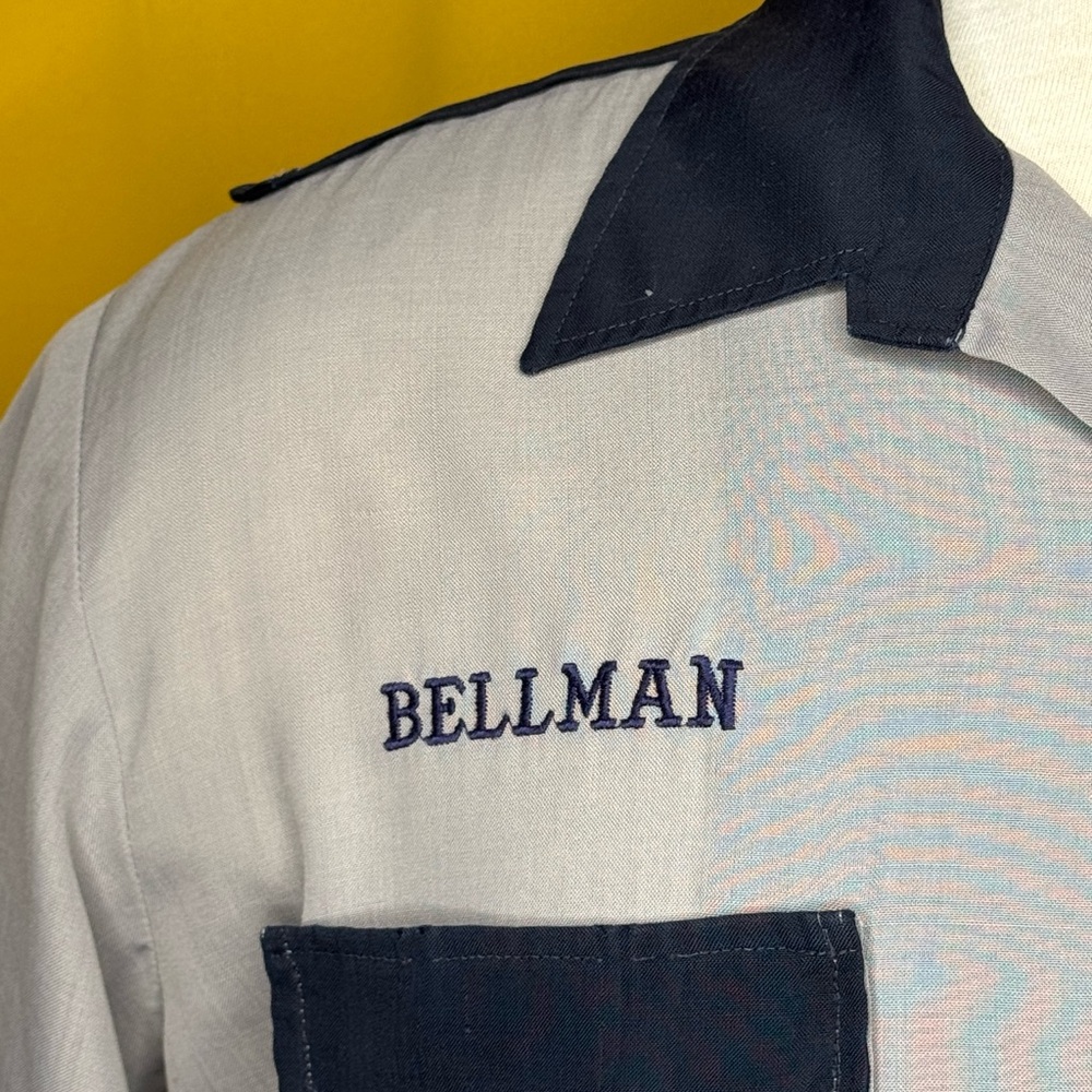 Sands Gray Shirt with Navy Accents